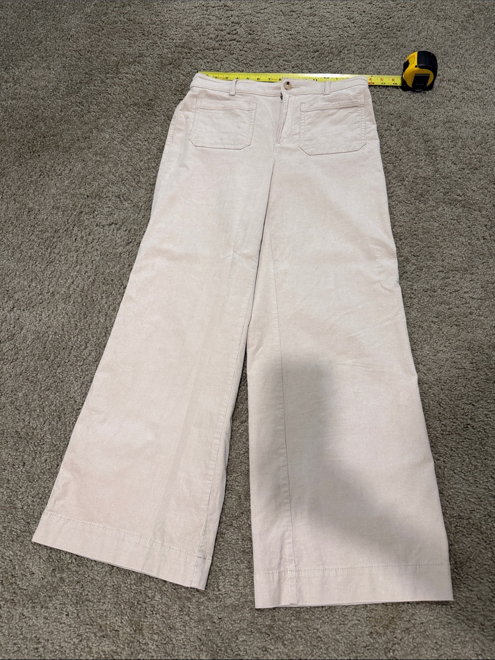 LOFT Corduroy Wide-Leg Pants in Blush Pink
